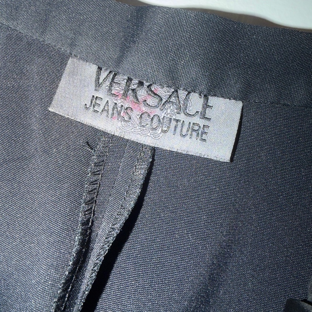Vintage Versace Jeans Couture Straight Leg Pants in Black Size 28/42